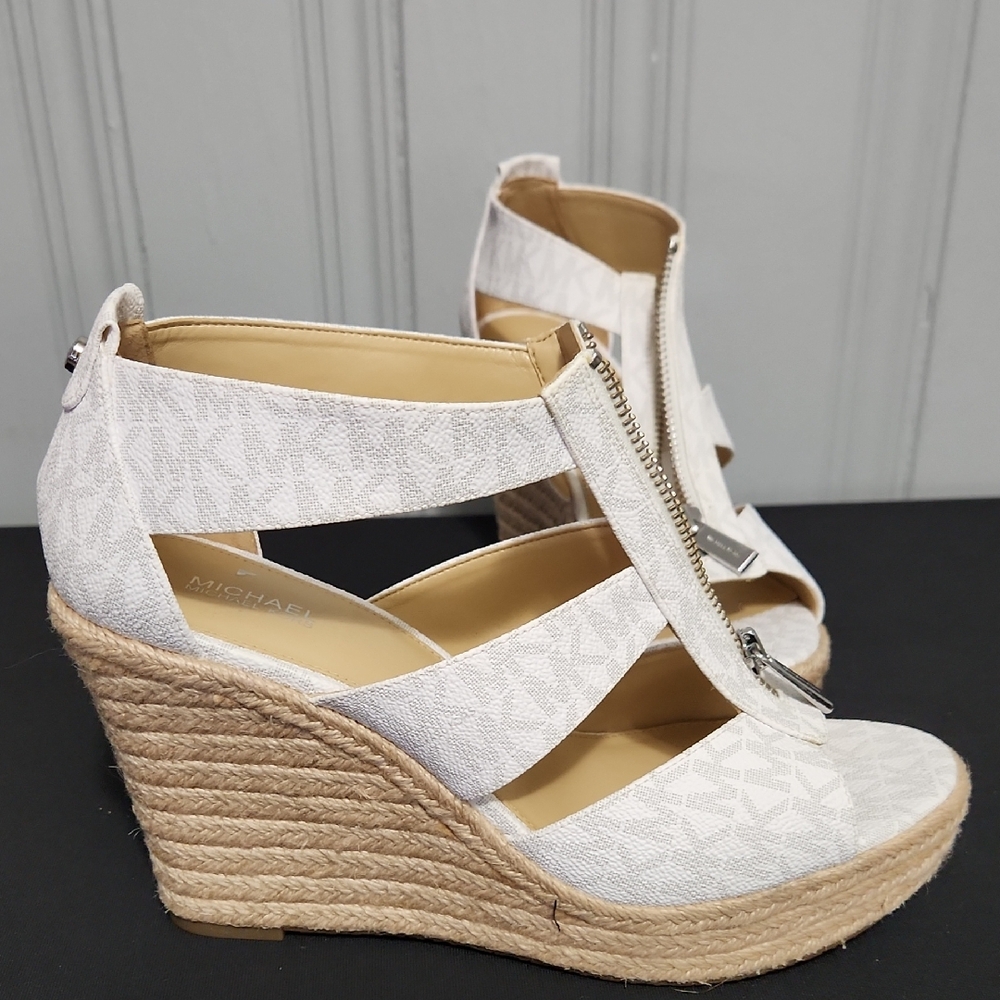 Brand New! Michael Kors Signature Wedges - Picture 2 of 9